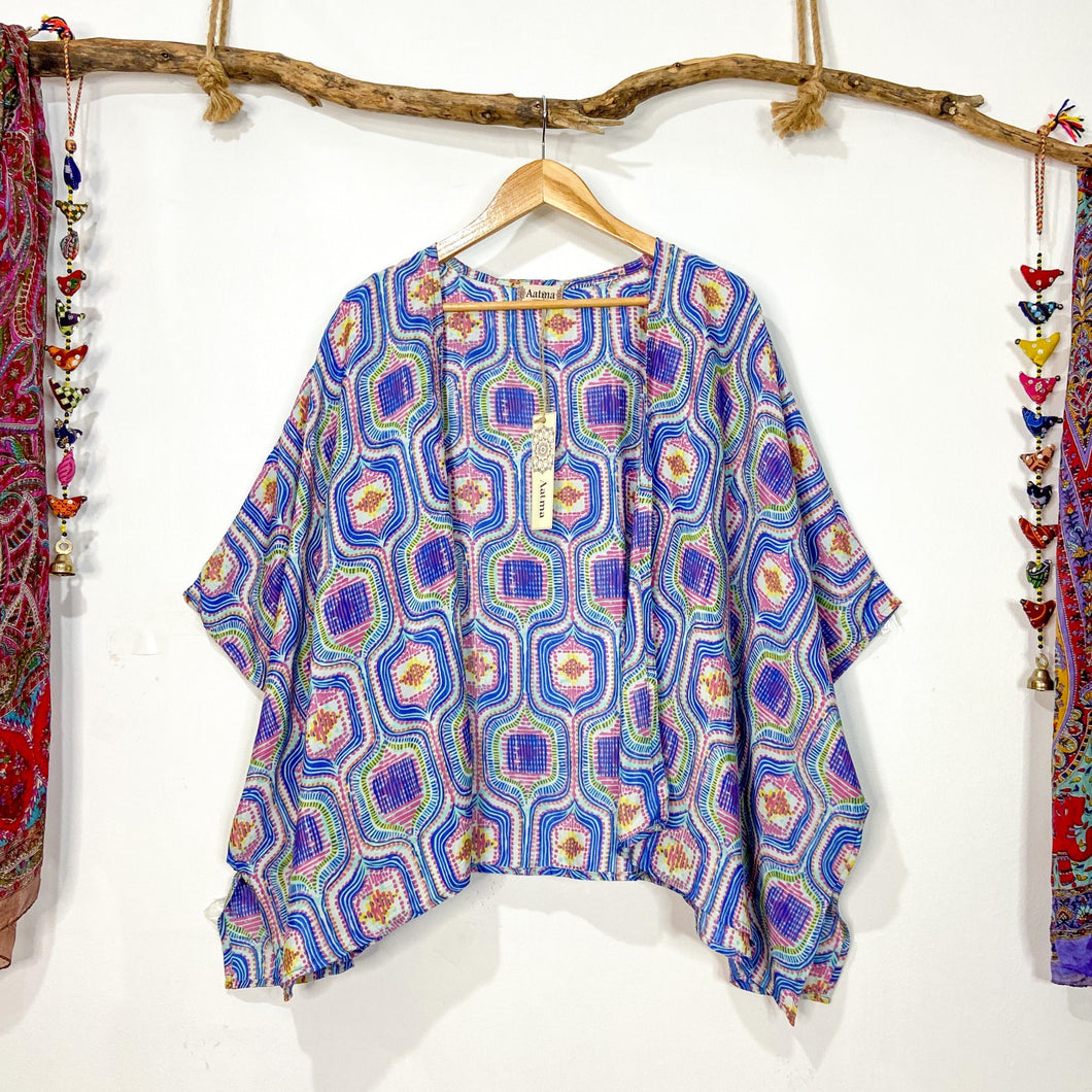 Kimono Ruana Azul