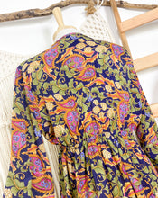 Cargar imagen en el visor de la galería, Vestido Lottus Azul Flor (S-M)
