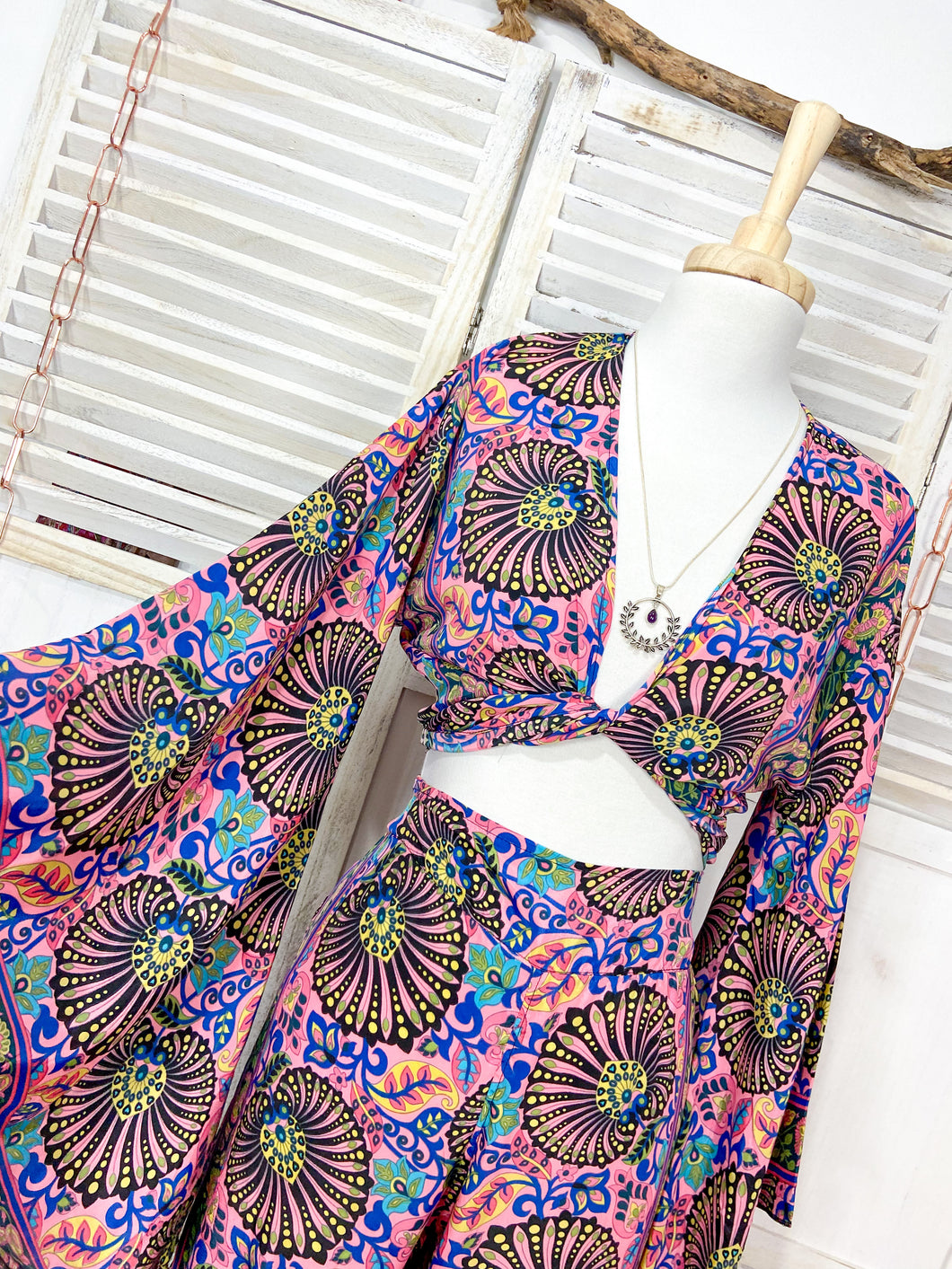 Conjunto Sirena Pink Fluor (S-M)